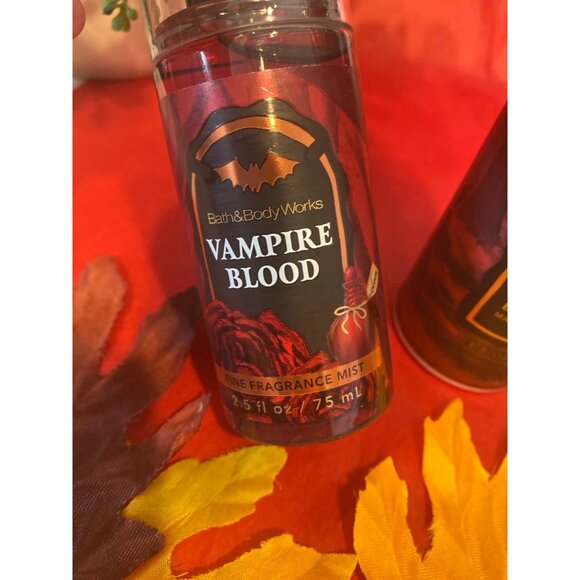 Bath & Body Works “Vampire Blood” New Mini Fragrance Mist & Shimmer Fizz Lotion - Picture 2 of 6